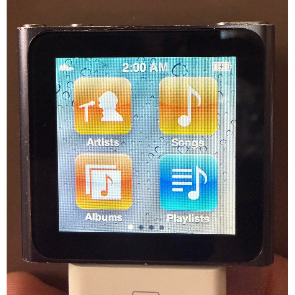 Apple iPod Nano‎ A1366 8gb Graphite Gray - Works - NEEDS BATTERY!